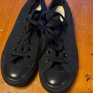 Converse All Black Canvas Sneakers